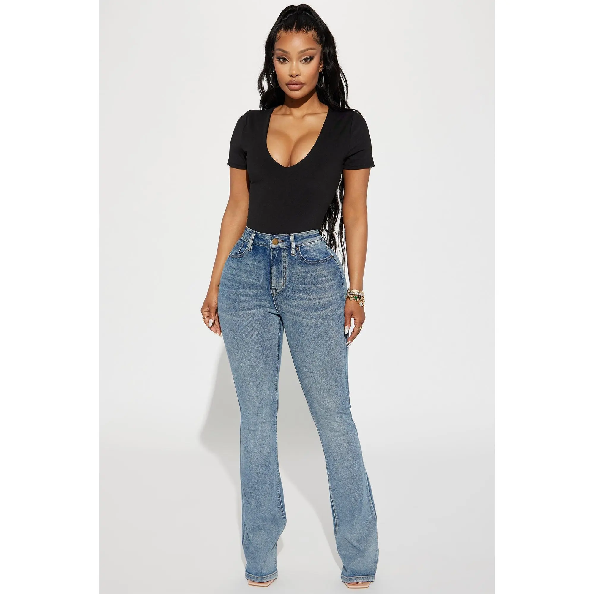 Gemma Sculpting Stretch Bootcut Jeans - Vintage Wash Gemma Sculpting Stretch Bootcut Jeans - Vintage Wash