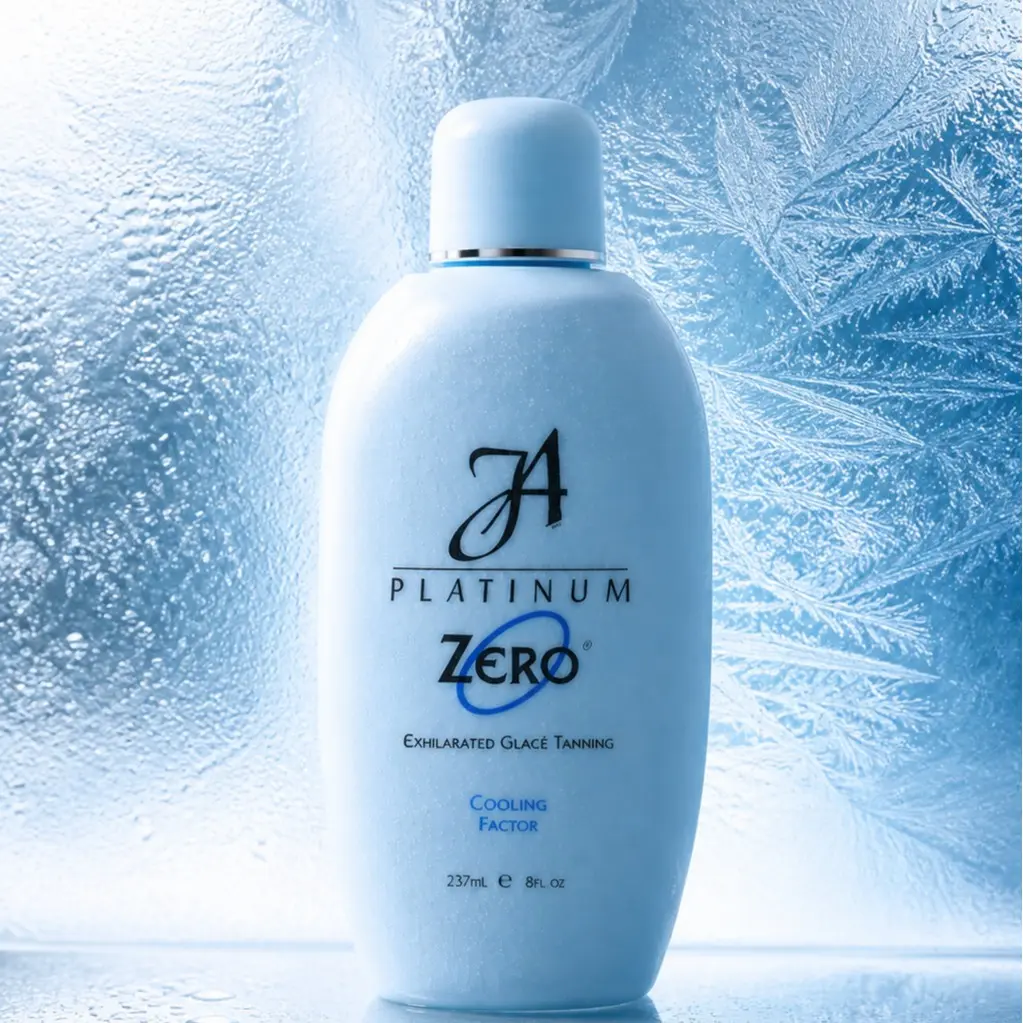 John Abaté Platinum Zero Chill Tanning Lotion | Tingle Free | Glacé Cooling Formula | Ultrasome Technology | Indoor & Outdoor | 8 oz