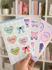 Self-Adhesive Sticker Sheets | 4x6.8in | Stationery & DIY Junk Journaling