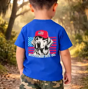 Back Side Youth & Adult American Retriever Shirt, Toddler Boy Clothing, America 250 Tee, 250th Anniversary Graphic T-Shirt, Apparel Made In The USA		