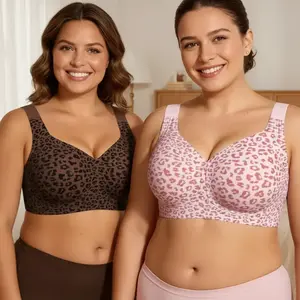 JIAJIA Women Jelly Bras Wirefree Full Coverage No Underwire Everyday Bras Comfortable Wireless Padded Tshirt Bra summervibes