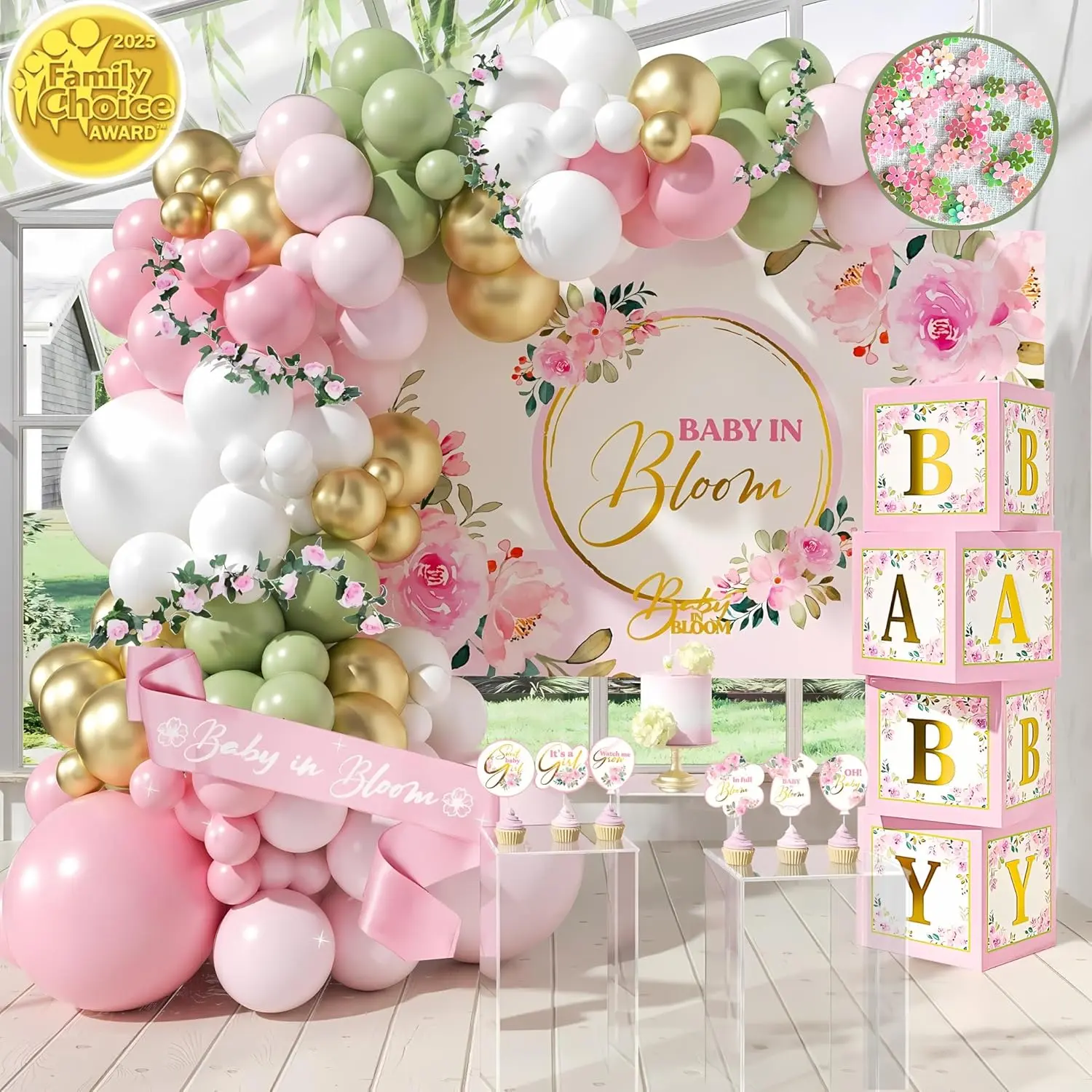 Floral Baby Shower Party Kit – Girl Decorations Floral Baby Shower Party Kit – Girl Decorations