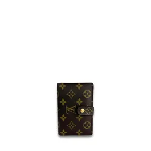 Pre-owned Louis Vuitton Coated Canvas Small Leather Goods Monogram French Purse Wallet