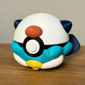 Oshawott Ball - Made to Order, High-Quality PLA, 3D Printed Pokeball Figure