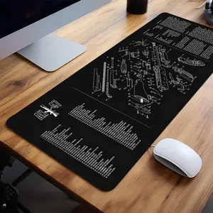 Mouse Pad, Large Mouse Pad, Minimalist Mouse Pad, Desk Mat, Non-slip Computer Keyboard Mouse Pad for Home Office Gaming Work