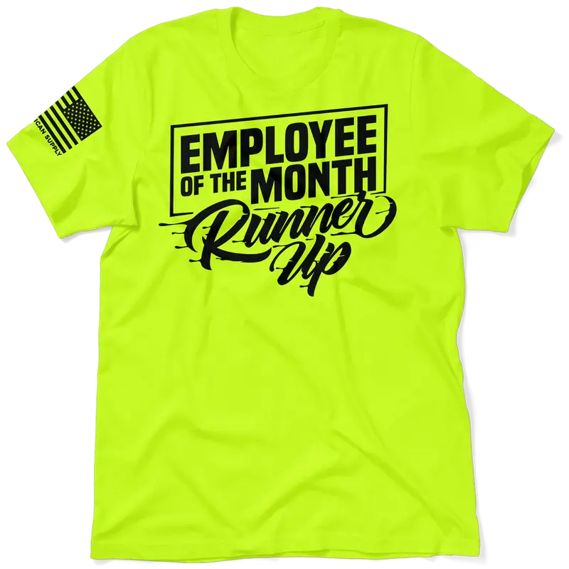 Employee of the month - Hi Visibility Safety Yellow Work T-Shirt Jersey Menswear
