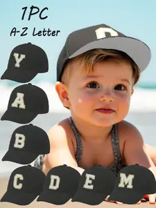 Baby Baseball Hat, Adjustable Sun Hat for Infants, Letter Embroidery, Beach Outdoor UV Protection, 1-3 Years, Personalized Cap