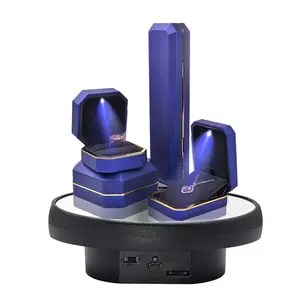 Motorized Rotating Display Stand, 6.3inch /11 Lbs Load ,Mirror Cover,360 Degree Electric Rotating Turntable ,Cup Display Turner Stand,Photography Products, Jewelry ,Tumbler-Black