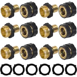 Garden Hose Quick Connector, 3/4 Inch Male and Female Garden Hose Fitting Quick Connector
