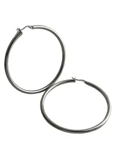 Circle Earrings Round Wire Titanium Steel Coil Ear Jewelry Stainless Steel, Unique Ear Cuffs Ear Studs for Women, Fashionable Accessory