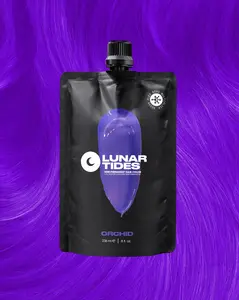 Lunar Tides Bright Violet Hair Color Semi-permanent - Orchid Purple  4oz