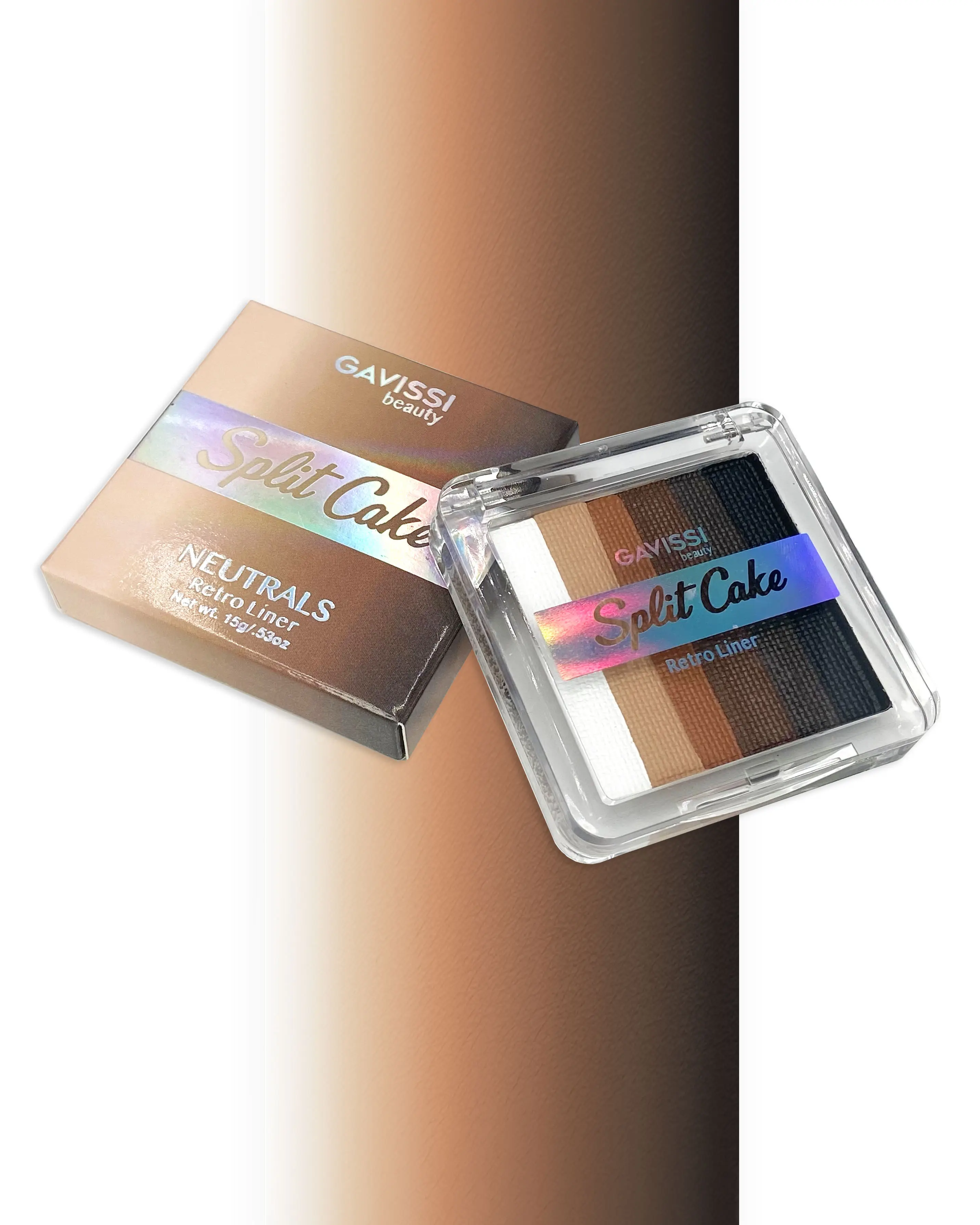 NEUTRAL MATTE SPLIT LINER, WATER-ACTIVATED GRAPHIC LINER