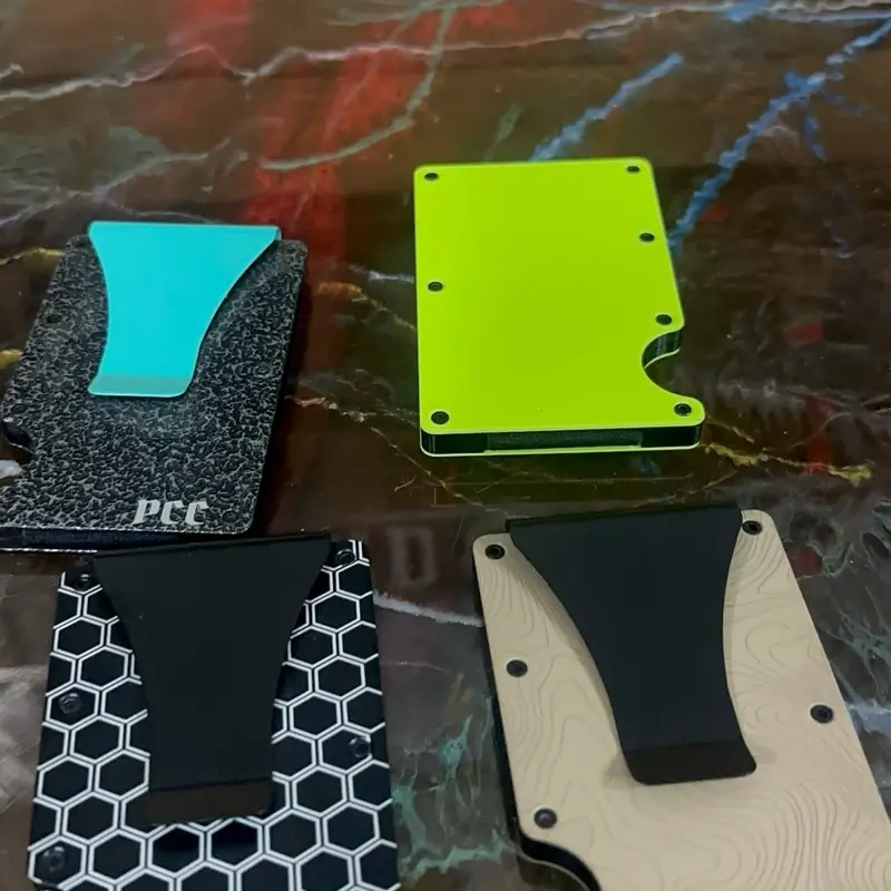 Custom Powder coated & Laser engraved wallets