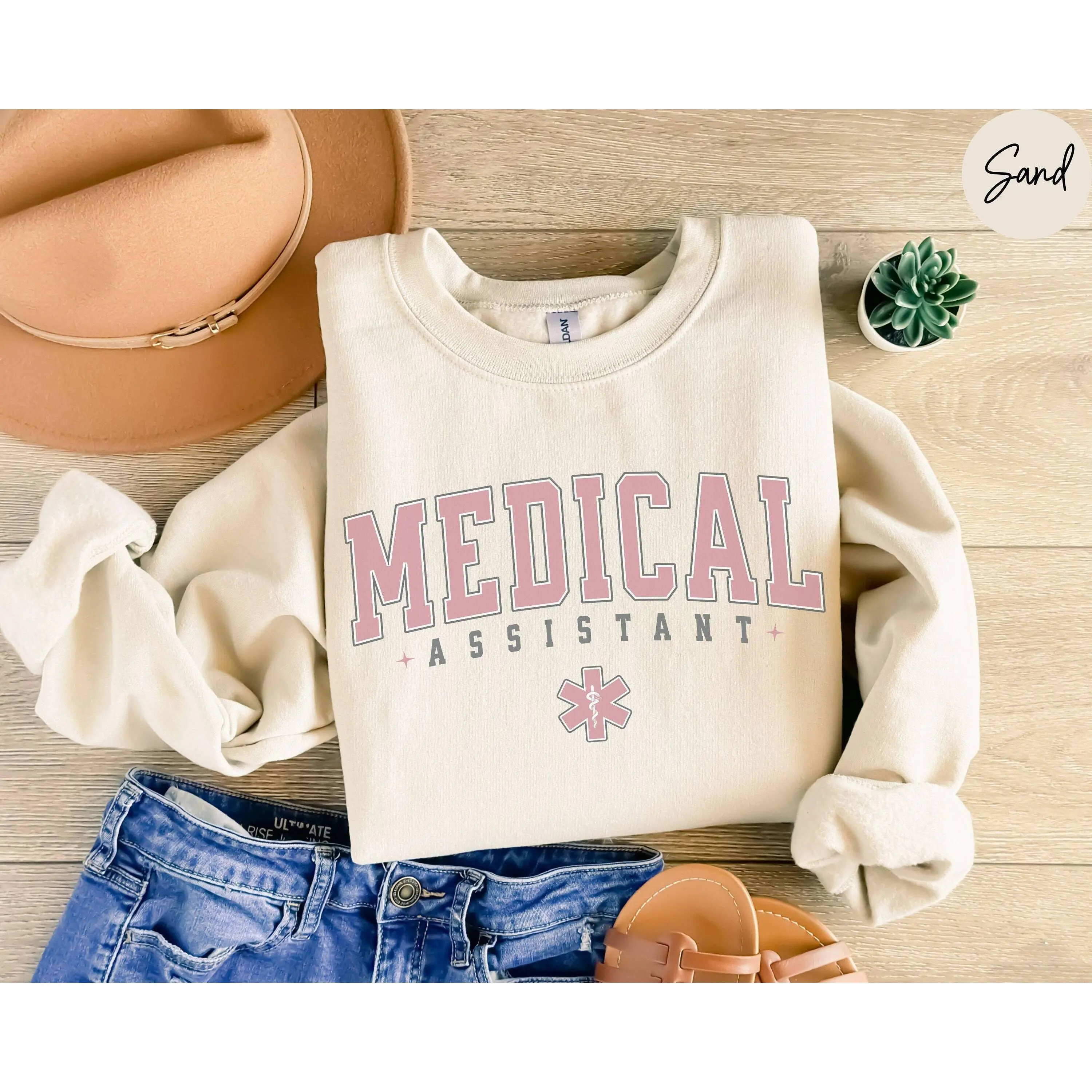 Medical Assistant Sweatshirt Or T-Shirt  , Medical Assistant T-Shirt, Gift for MA TShirt, Clinical Assistant Shirt, Medical Assistant Grad Classic Cotton