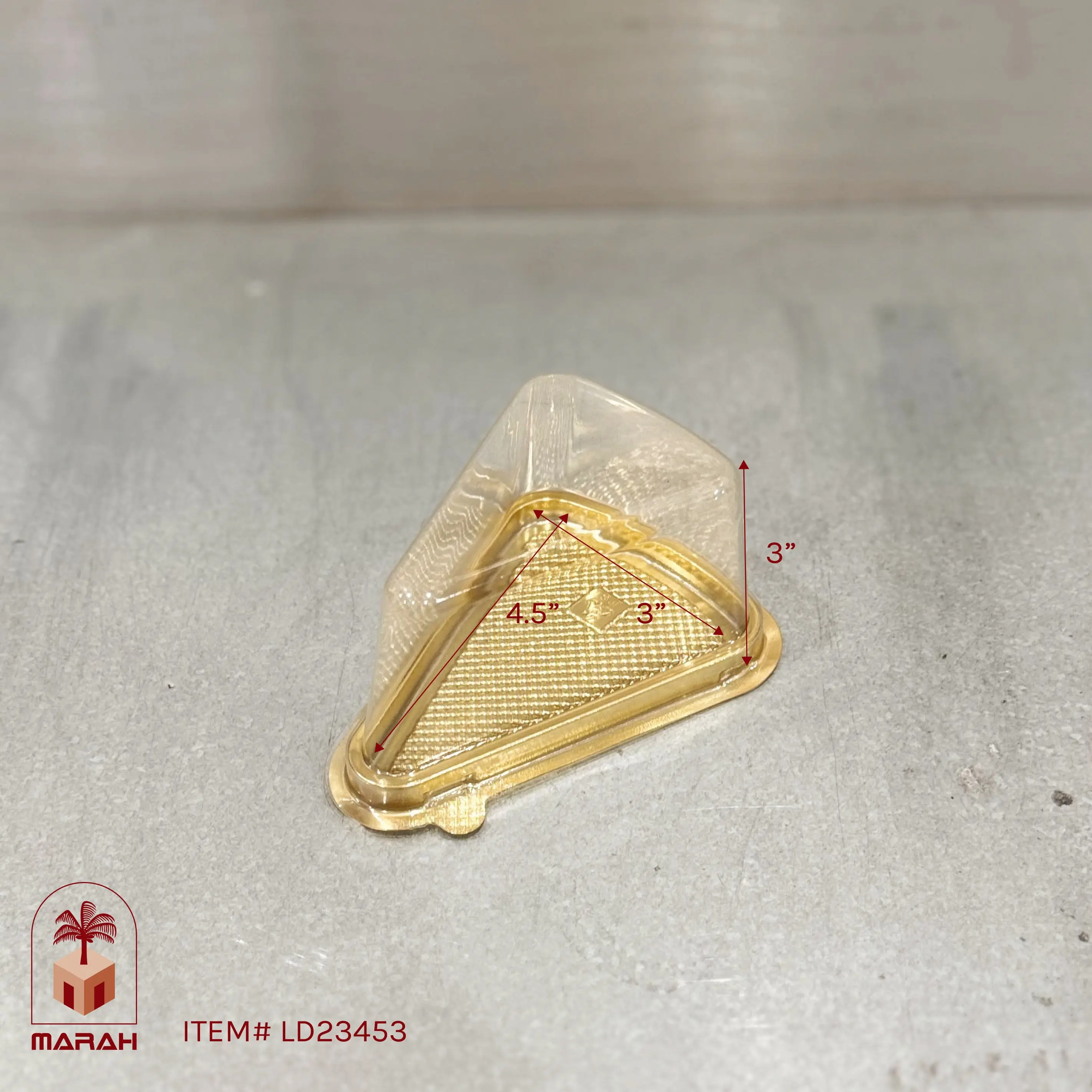 Cake Slice Boxes - Plastic