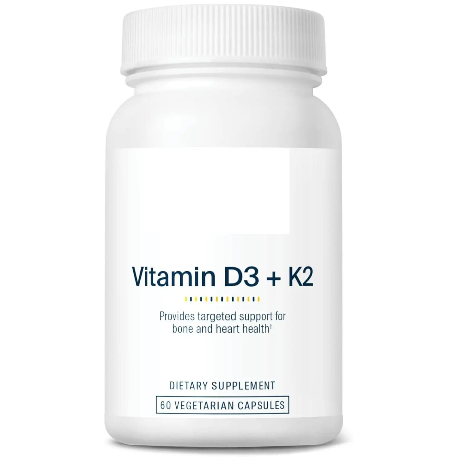 Vitamin D3 + K2 | 2000 IU | Vitamin D3 K2 Supplement | Vitamin D Complex for Healthy Calcium Levels, Muscle & Bone Health | Gluten, Dairy, Soy Free | 60 Capsules