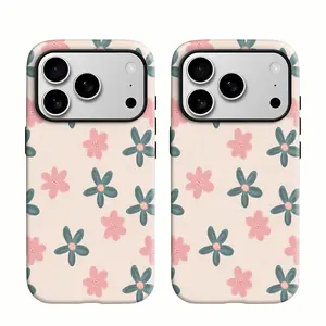 Floral Pattern Phone Case — Compatible with Samsung S26/S25/S24/S23/S22/S21 and iPhone 17/16/15/14/13/12/11 Phone Cases. Stylish and durable design, perfect for any occasion.