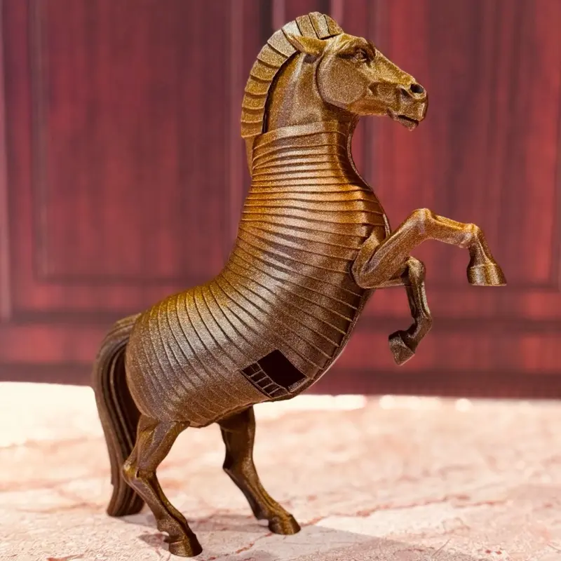 The Odyssey Trojan Horse Statue 7in Tabletop Decor for Home, Office Display The Odyssey