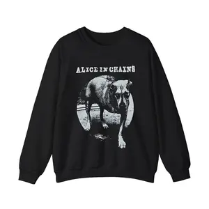 ALICE IN CHAINS Unisex Crewneck Sweatshirt for Men - T-shirt, Menswear
