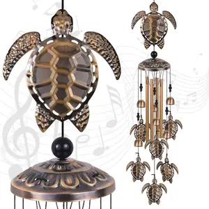 Outdoor Sea Turtles Wind Chimes, Bronze Sea Turtle Wind Chimes,  Wind Chime, Turtle Wind Bell, Gifts for Women, for , Garden, Indoor, Outdoor Decoration, Garden Wind Chime