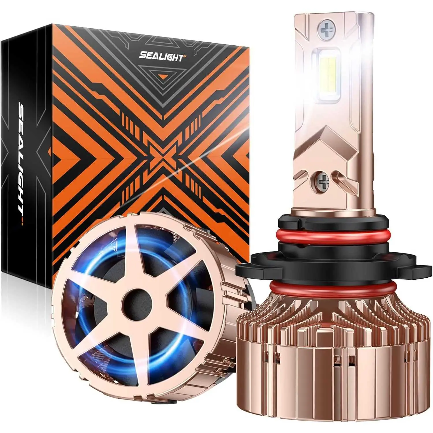 2013 GMC Acadia 9012/HIR2 90W 6000K White IP68 LED Headlight Bulbs 2PCS SEALIGHT X6S