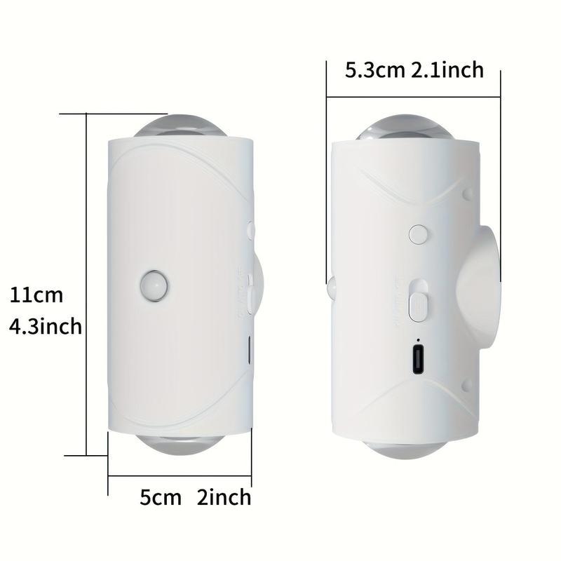 Smart Rechargeable LED Night Light with Motion Sensor | RGB Gradient & Dimmable Wall Lamp | Magnetic Stick-On Design, USB Charging, Long-Lasting Battery | Perfect for Halloween, Bedroom, Stairs, Hallway & Entryway Decor