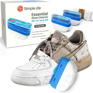 Simple Life All-in-1 Sneaker Cleaner Kit | Sneaker Cleaner, White Shoe Cleaner, Tennis Shoe Cleaner | Travel Shoe Cleaner
