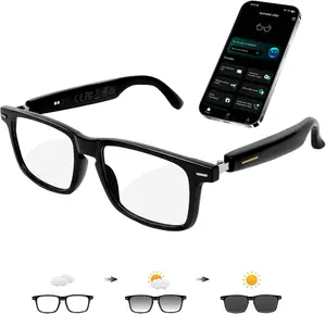 AI Smart Glasses for Men & Women – Powered by Chatgpt, 164+ Languages Translation and Photochromic Lens, Meeting Assistant, Bluetooth Glasses W/ Music & Hands-Free Calling, UV & Blue Light Protection loangyunfone