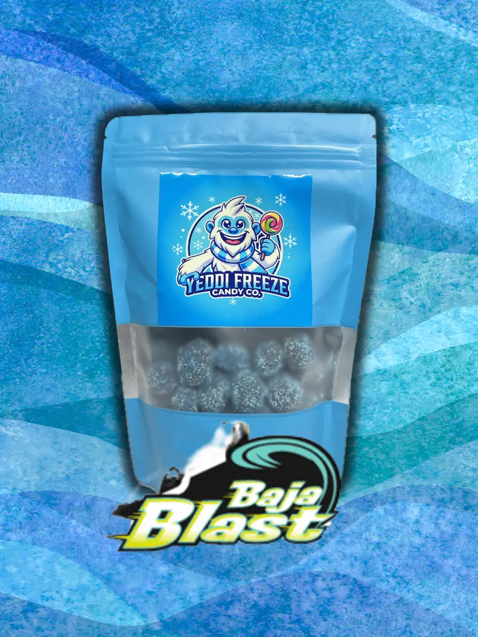 Baja Blast Gushers - Yeddi Freeze - Fruity Snack - Sweet Candy