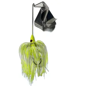 1/2 oz Quad Blade Buzzbait with 66 Strand Skirt and Loud Clacking Sound - Perfect Addition to Your Tackle Box for Fishing Enthusiasts - Sports & Outdoor