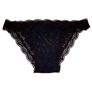 Mesh Bikini with Lace Trim at the Waist and Leg, XS-2X