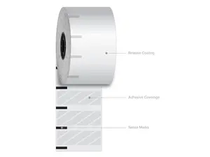 Sticky Media 2.28" x 350 ft White 12 Rolls/Carton ICX90232634
