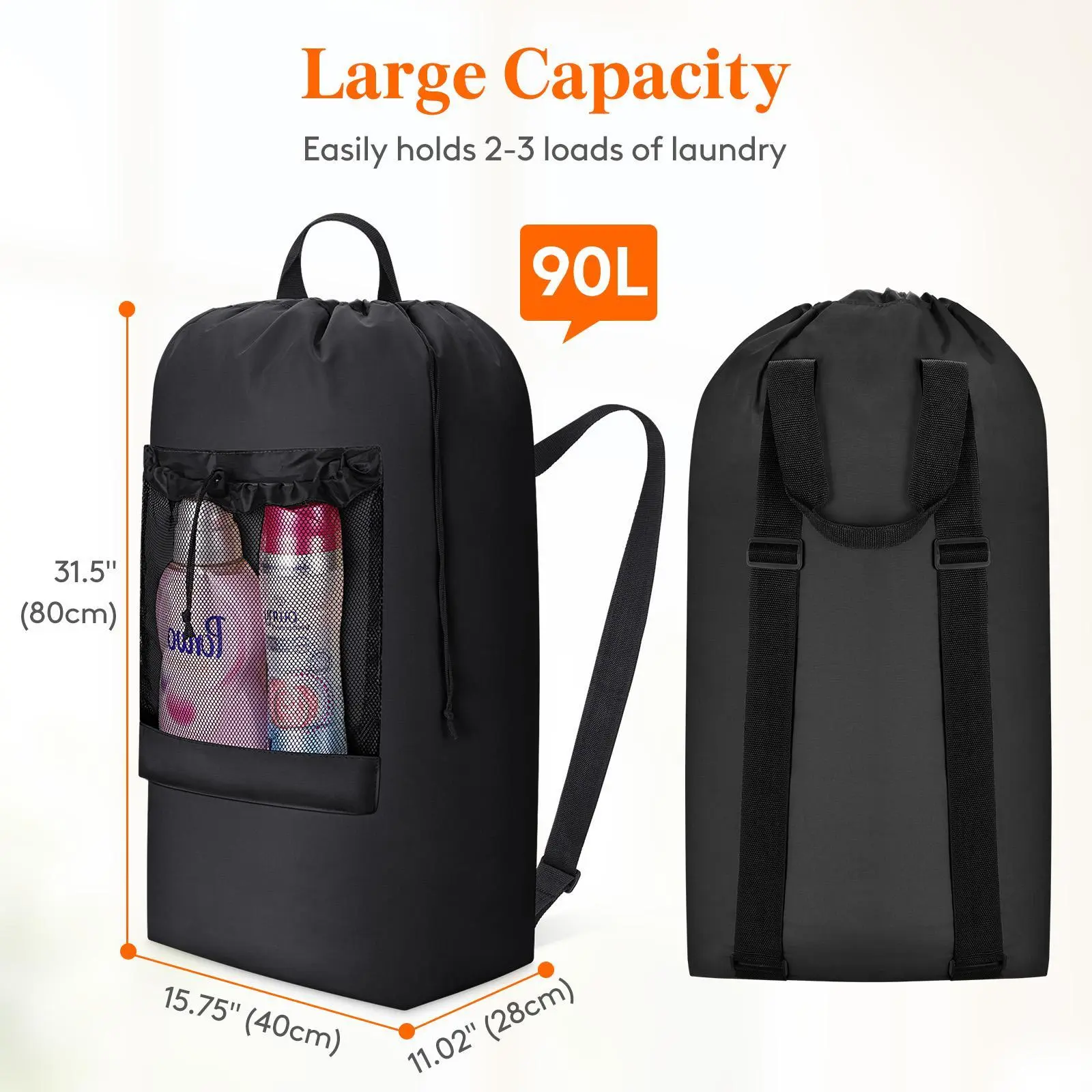 90L Backpack Black 