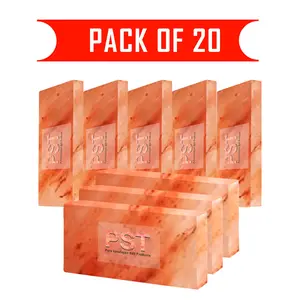 Himalayan Pink Salt Tiles for Spa and Sauna - Pack of 20 - Himalayan Salt Tiles for Wall 8x4x1