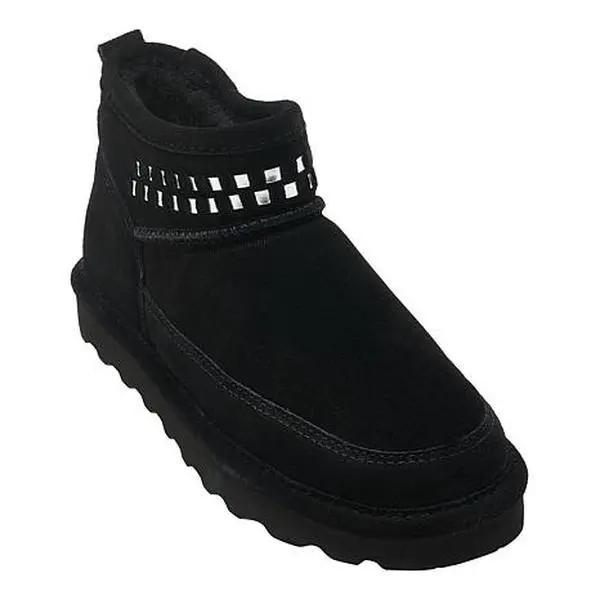 BEARPAW® Marabel Woven Shaft Suede Bootie with Rain & Stain Repellent