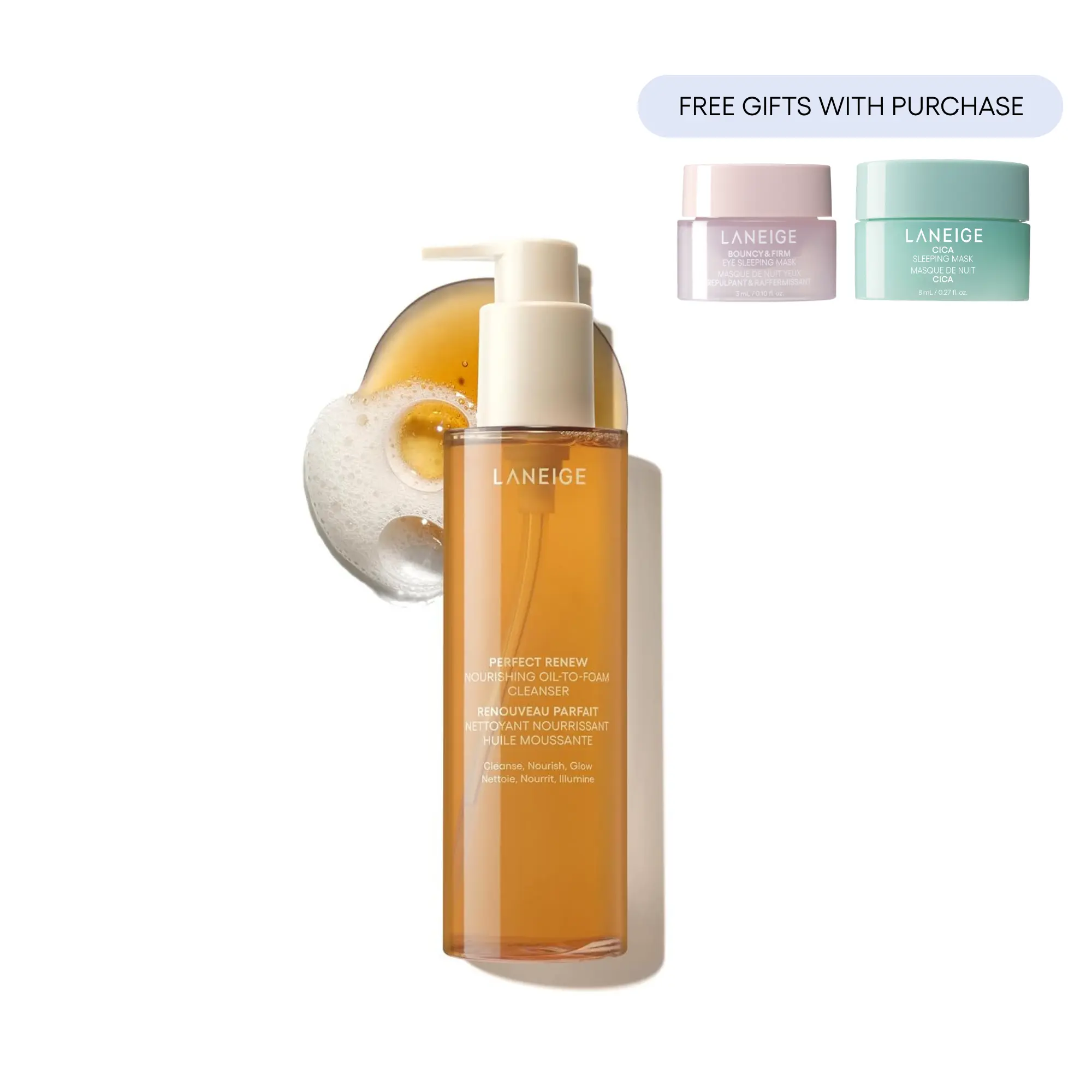 Laneige Perfect Renew Nourishing Oil-to-Foam Cleanser