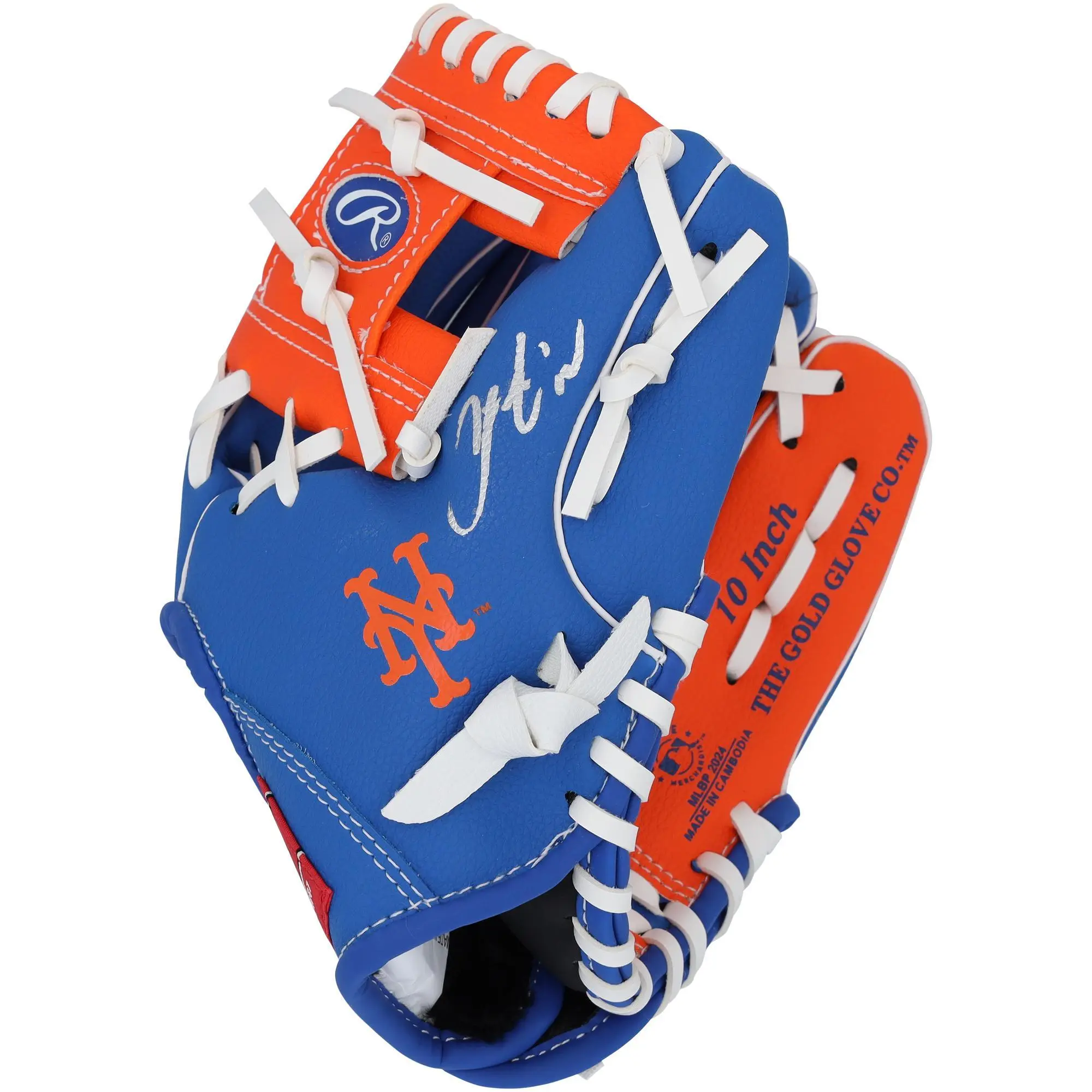Francisco Lindor New York Mets Signed Rawlings 10" Collectible Team Logo Glove
