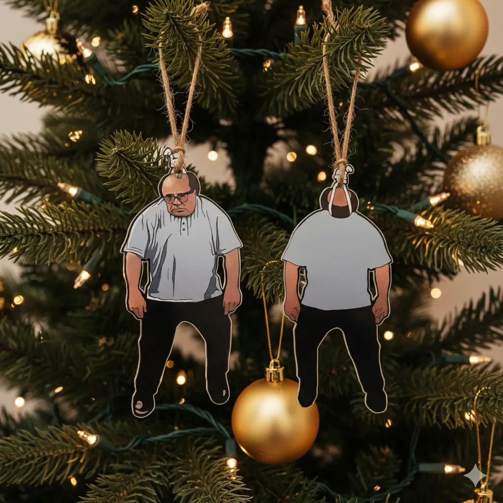 Hanging Frank Reynolds Christmas 2 Sides Ornament It's Always Sunny in Philadelphia Ornament