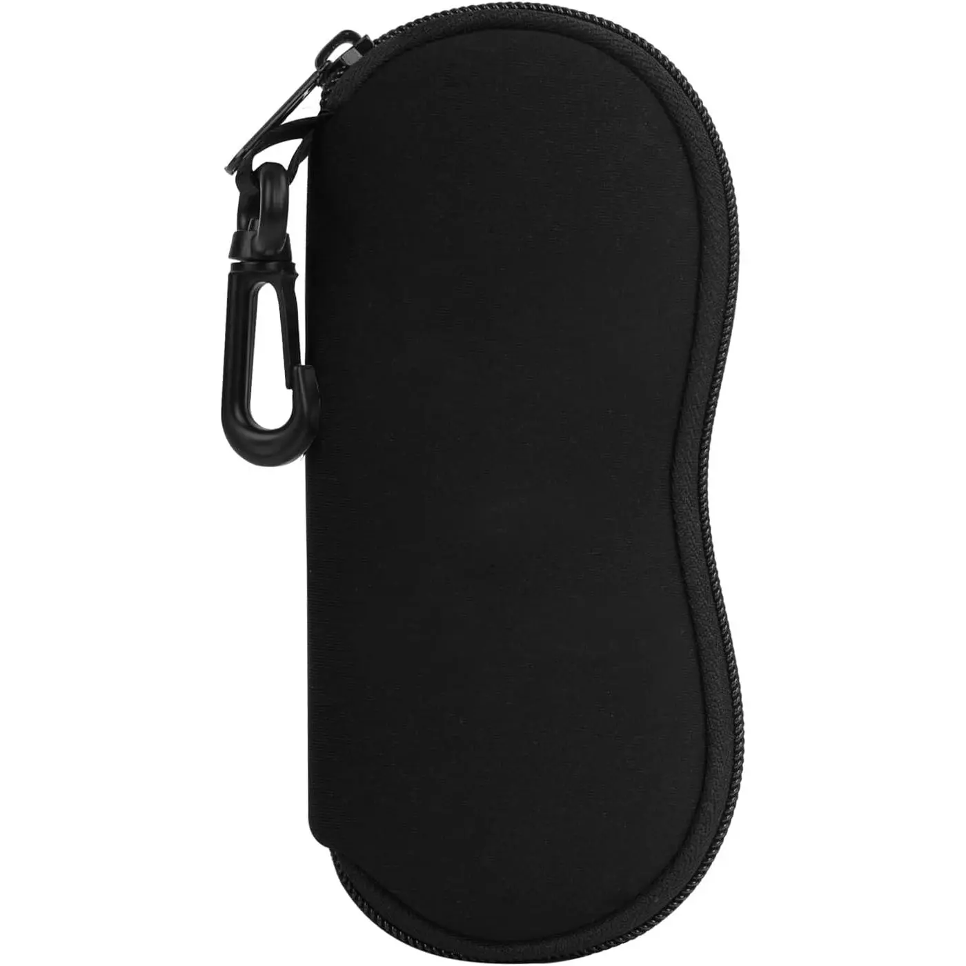 Unisex Sunglasses Case, Soft Neoprene Zipper Pouch with Carabiner, Ultra Lightweight Protective Eye Glass Holder for Everyday Carry, Glasses Storage, Eyeglass Holder, Christmas, Birthday, Backpack, Belt Loop, Wallet