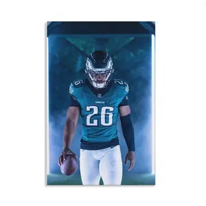 Saquin Barkley Football Player Printed Canvas Poster Home Decor