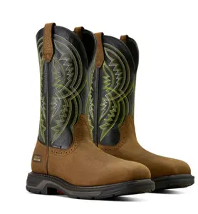 Ariat Men's WorkHog XT Coil Pull-On Work Boots - Carbon Toe Color Brown