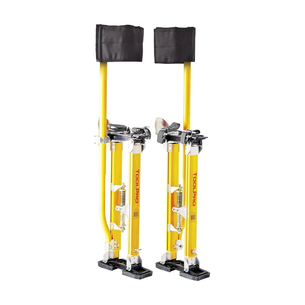 TOOLPRO Heavy Duty Professional Grade Lightweight Magnesium Drywall Stilts, 24-40 in. Adjustable Height Hand Tools, 14 lbs. Equipment for Drywall Installation, Ceiling Repair