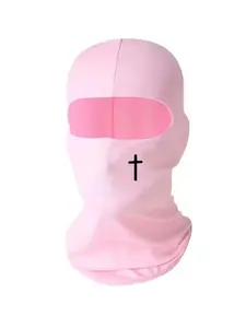 1/2PCS Unisex Balaclava face mask with a "cross print" design, suitable for daily use, outdoor travel, hiking, and motorcycle riding.