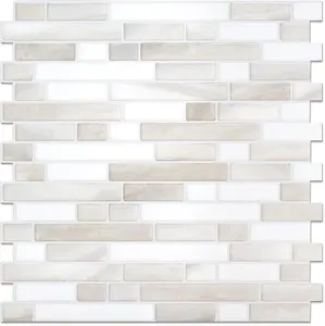 Thicker Design Peel & Stick Tile Backsplash – 12" x 12" Self-Adhesive Kitchen & Bathroom Sample Sheet