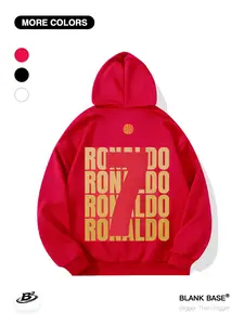 Cristiano Ronaldo Graphic Hoodie Sweatshirt, Loose Fit Casual Wear, Breathable Pocket Design, Unisex Fashion for Sports & Outdoors