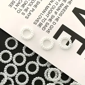 Hoop Earrings Beads Handmade Accessories For Jewelry Making Diy Vintage Ins Style Versatile Decoration Loose Beads