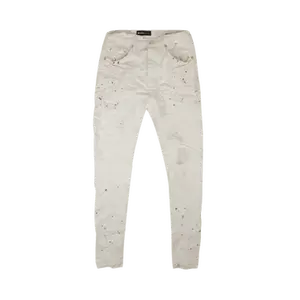 PURPLE BRAND Paint Blowout Denim Pants 'White'