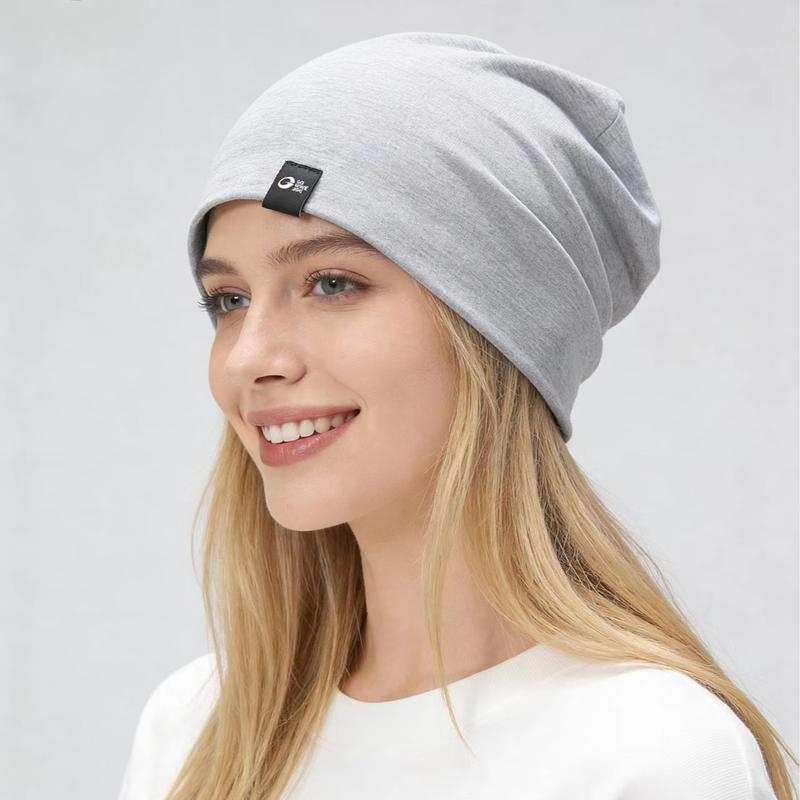 High elasticity universal head circumference，UnisexSpring and Autumn Outdoor Cycling Warm Headwrap Hat with Ear Protection,  Antistatic Couple Gift