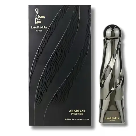 Arabiyat Prestige La-Di-Da Eau de Parfum Spray for Men, 3.4 Oz (100 ml) Long-Lasting Luxury Fragrance with Top Notes Geranium, Bergamot, Grapefruit