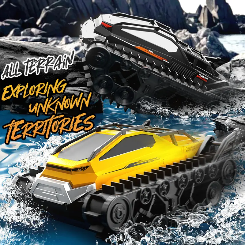 G19 JJRC Amphibious RC Tank | All-Terrain Remote Control Car for Kids | Electric Toy Vehicle, Water & Land Crawler